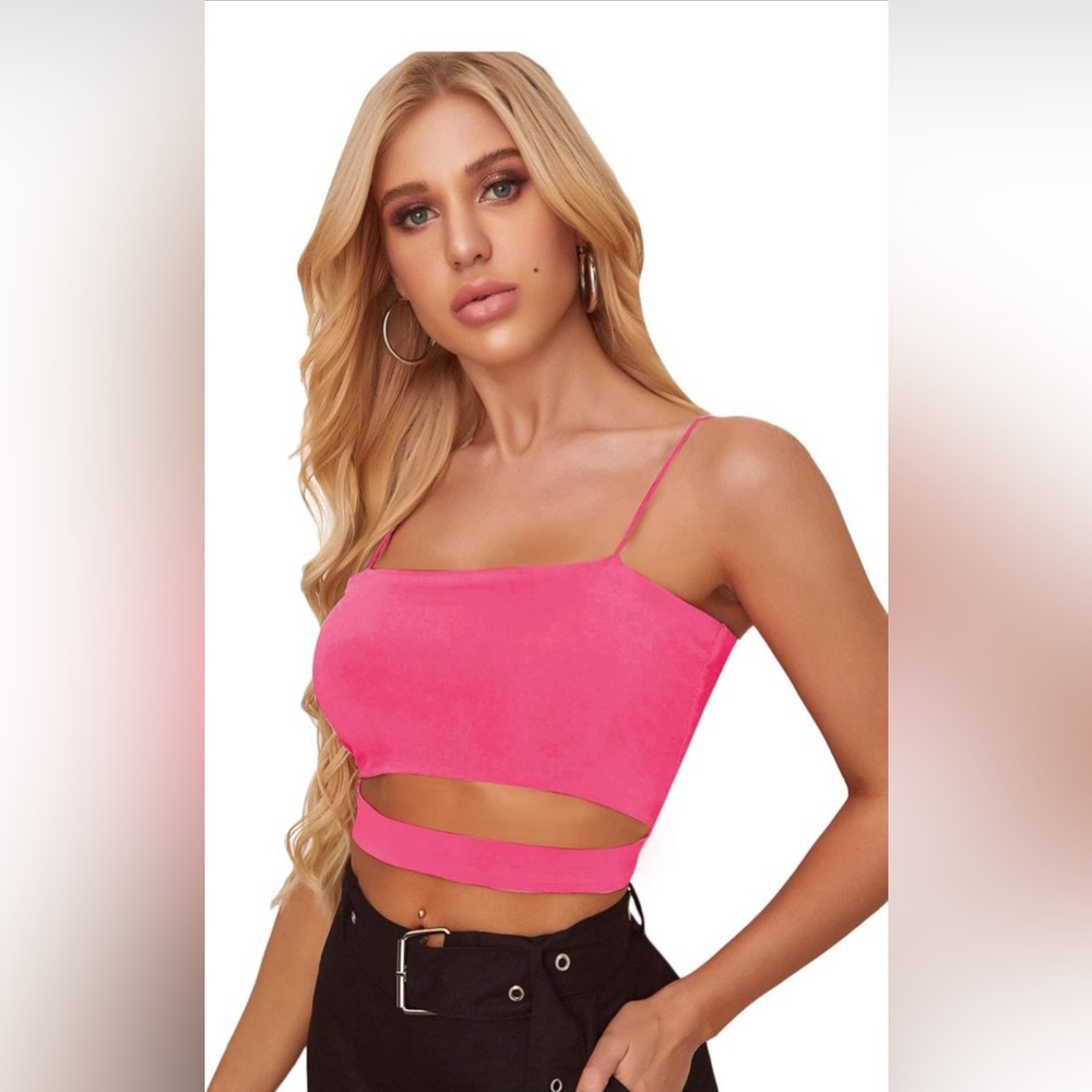 Pink festival top